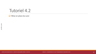 MODULE 3 - DIAGRAMMES DE FLUX ET DIAGRAMMES DE MACHINES D’ETAT
SECTION2:SUIVI
Tutoriel 4.2
 Mise en place du suivi
WORKFLOW FOUNDATION 4.5 | MOSTEFAI MOHAMMED AMINE | JUIN 2013 28
 
