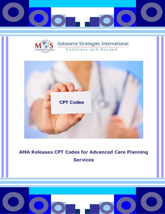 AMA Releases CPT Codes for Advanced Care Planning Services