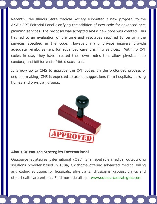 AMA Releases CPT Codes for Advanced Care Planning Services