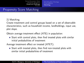 The Contribution of Trees to Livelihoods: A Panel Analysis of Living Standards Surveys in Tanzania