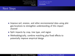 The Contribution of Trees to Livelihoods: A Panel Analysis of Living Standards Surveys in Tanzania
