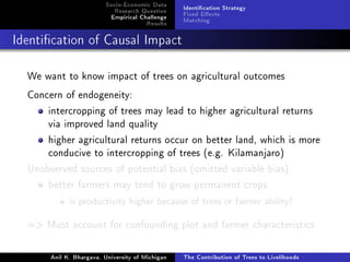 The Contribution of Trees to Livelihoods: A Panel Analysis of Living Standards Surveys in Tanzania