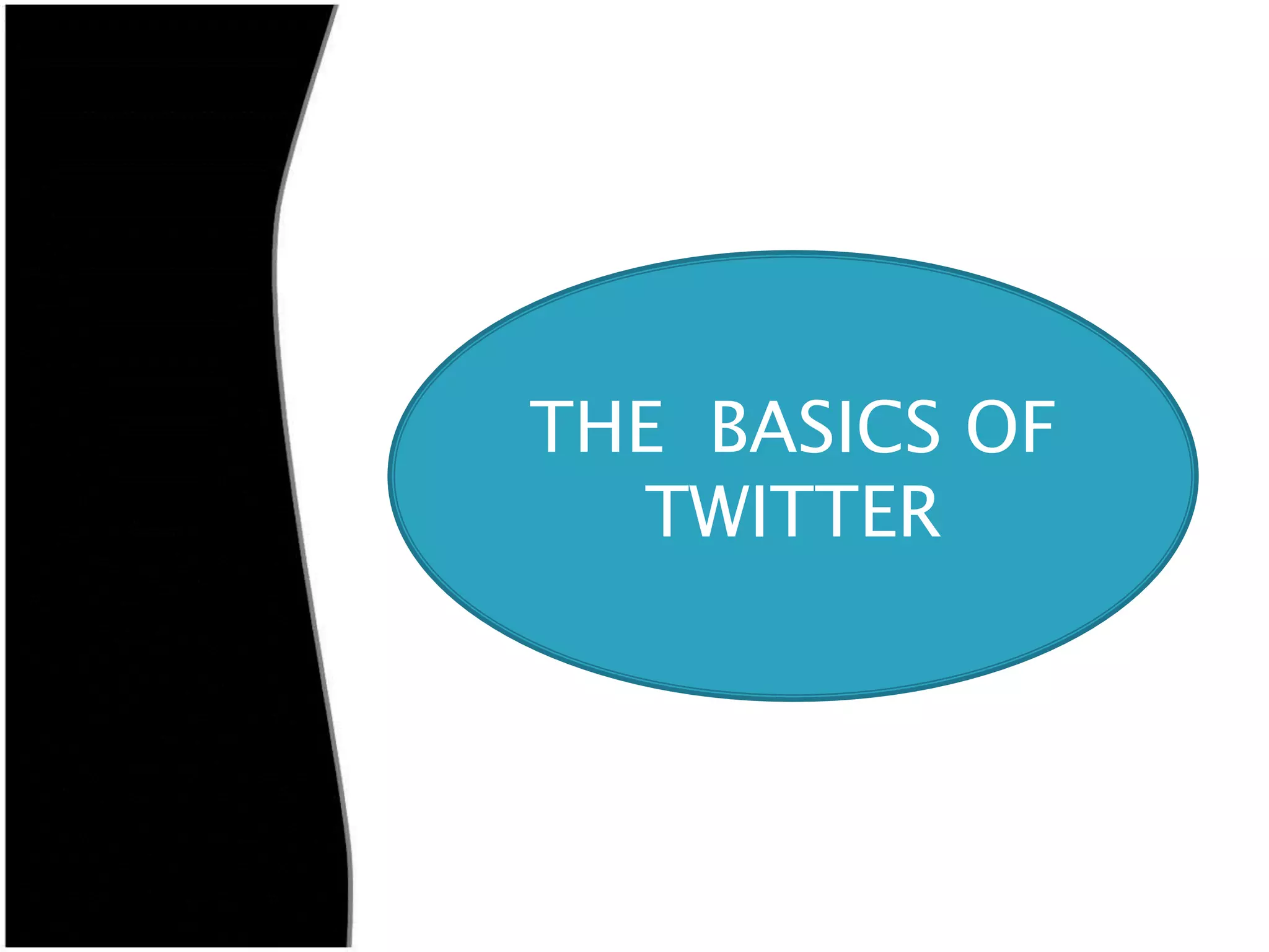 THE BASICS OF
  TWITTER
 