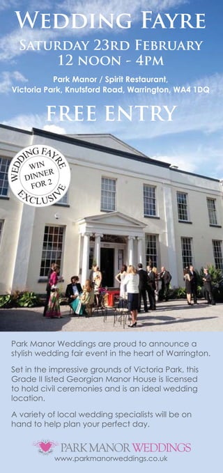 Park Manor Wedding Fayre