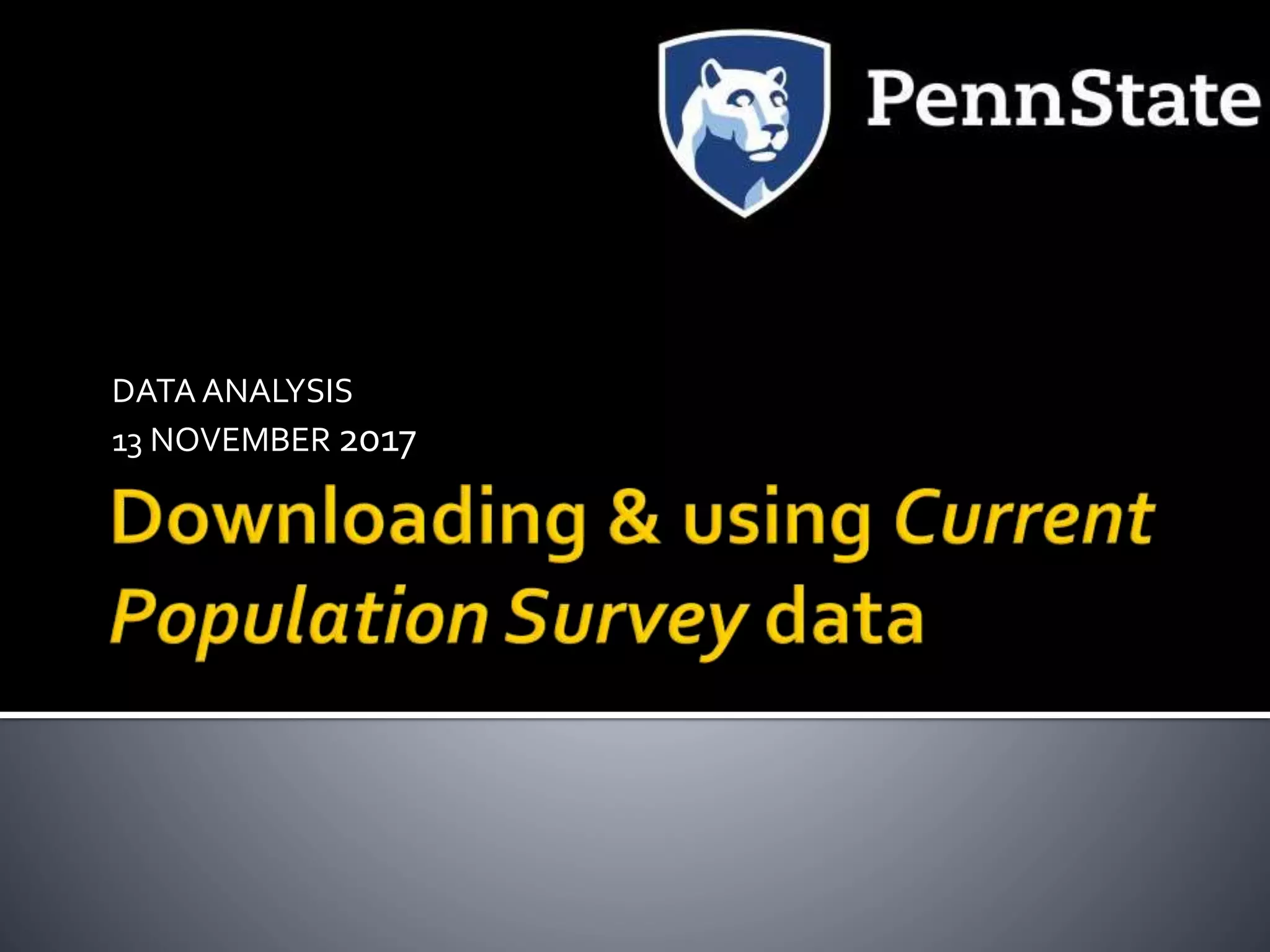 DATA ANALYSIS
13 NOVEMBER 2017
 