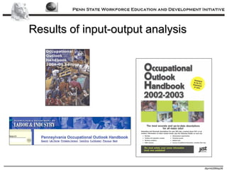 Results of input-output analysis 