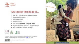 Call For Action: Eradicate peste des petits ruminants and improve the livelihood of smallholder farmers in developing countries―Evidence from Senegal