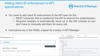 Security Policies MuleSoft API Manager Mule4 | PPTX