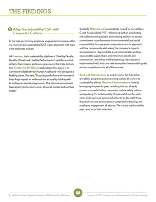 Workforce for Good: Employee Engagement in CSR/Sustainability | PDF