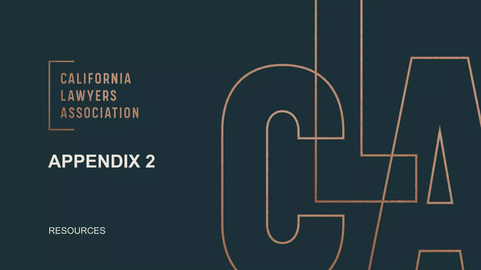 APPENDIX 2
RESOURCES
 