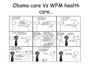 Obama care Vs WFM health
care…
 