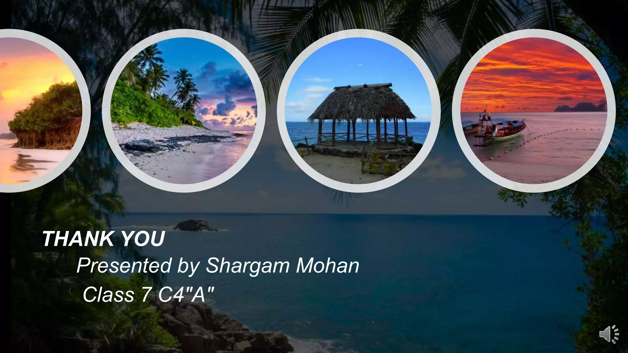 THANK YOU
Presented by Shargam Mohan
Class 7 C4"A"
 