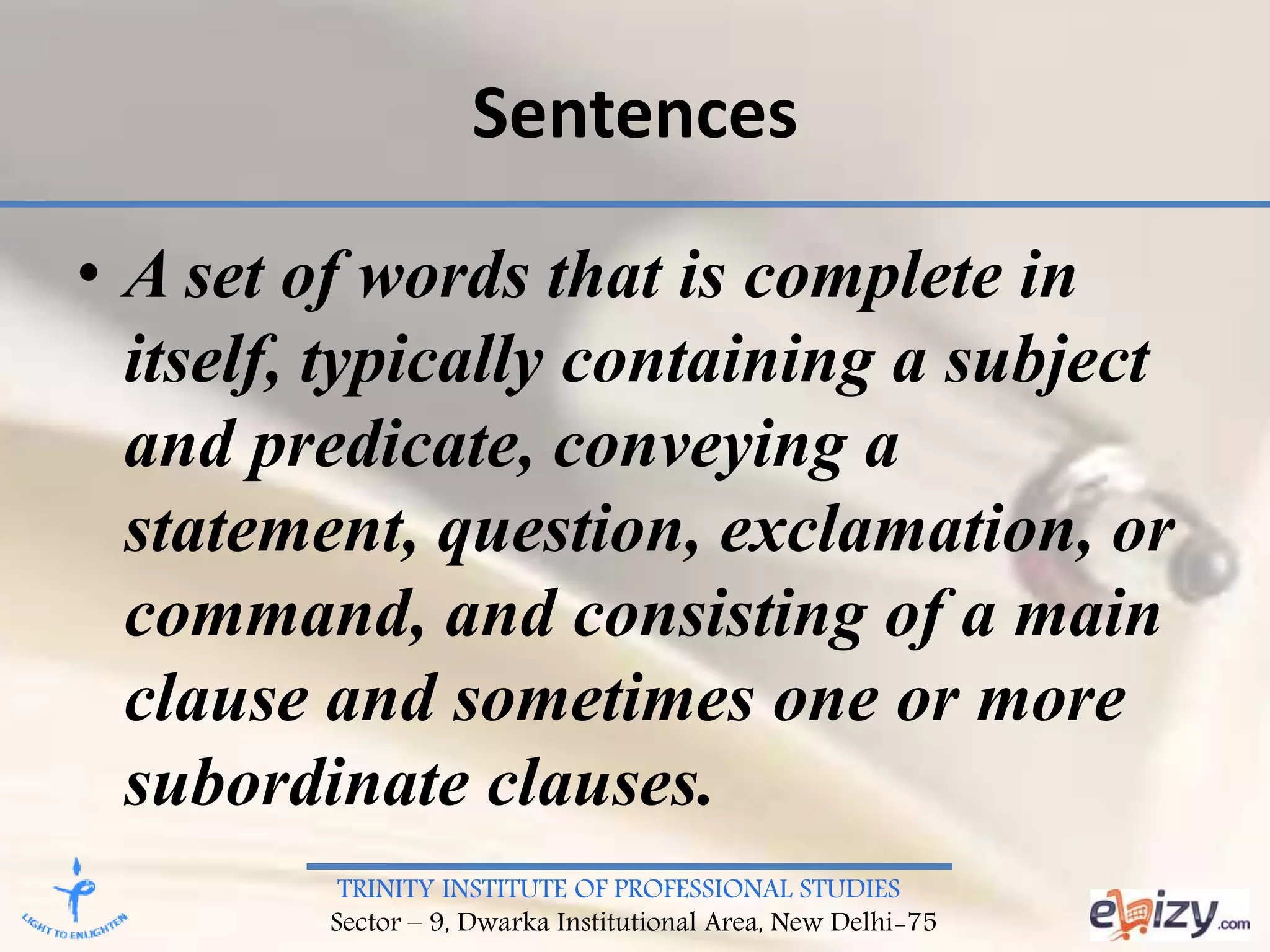 Writing for Media- Art of putting words together | PPTX