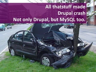 All thatstuff madeDrupal crashNot only Drupal, but MySQL too.