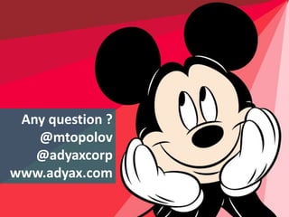 Any question ?@mtopolov@adyaxcorpwww.adyax.com