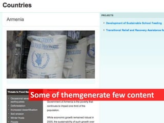 Some of themgenerate few content