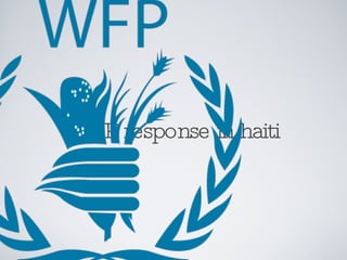 WFP response in haiti 