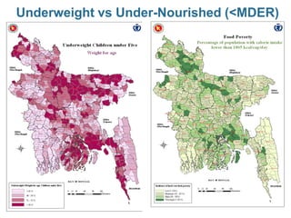 Monitoring and mapping incidences of food insecurity and vulnerability
