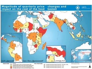Monitoring and mapping incidences of food insecurity and vulnerability