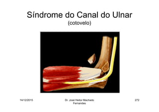 14/12/2015 Dr. José Heitor Machado
Fernandes
272
Síndrome do Canal do Ulnar
(cotovelo)
 