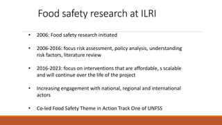 Less sticks, more carrots: New directions for improving food safety in informal markets in low- and middle-income countries