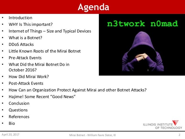 the mirai botnet and massive ddos attacks of october 2016 how mirai works