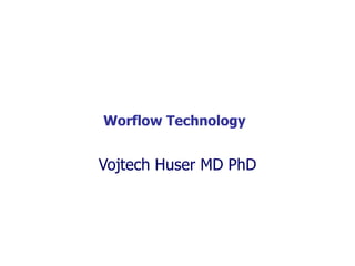 Introduction to workflow technology
   Representation of healthcare processes in a workflow
     editor and their execution in a workflow engine


               Vojtech Huser MD PhD




AMIA NOW, Small Group session, Tutorial (1hr)
 