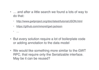 GWT Web Socket and data serialization | PDF