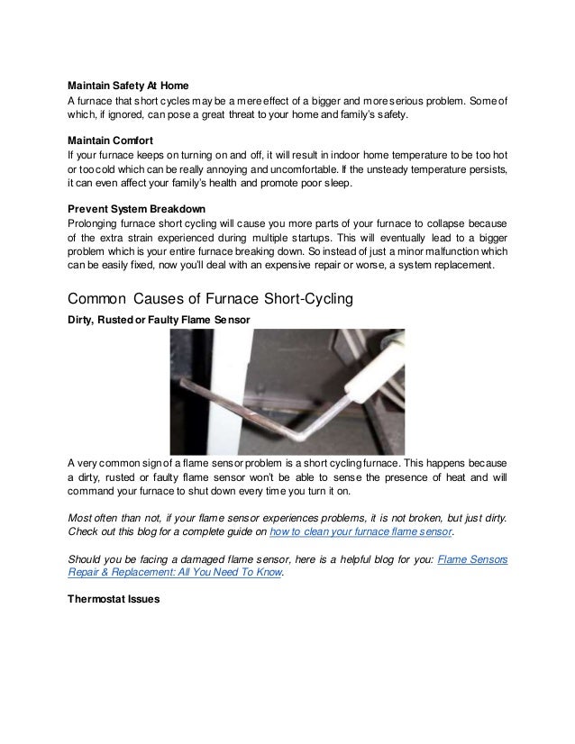 Short Cycling Gas Furnace Repair That You Need To Know