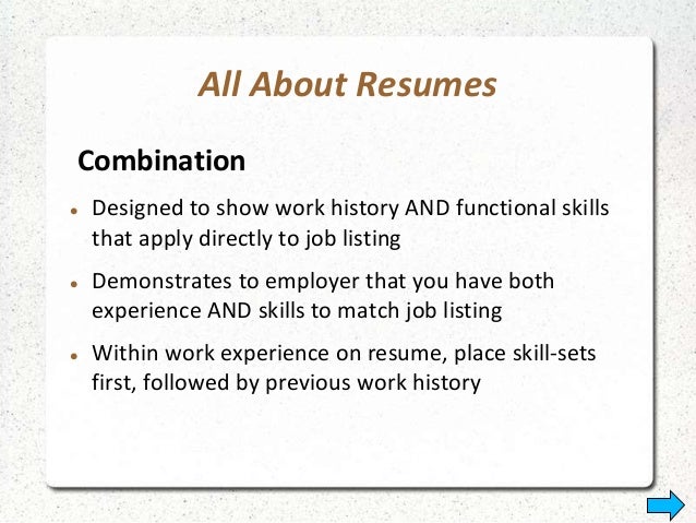 resume types