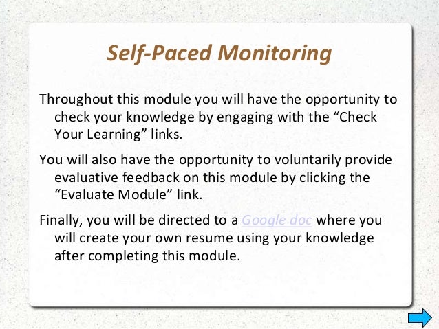 resume module