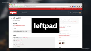 IDIOMATIC EMBER – FINDING THE SWEET SPOT OF PERFORMANCE & PRODUCTIVITY
EMBERCONF 2016
leftpad
 