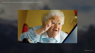 IDIOMATIC EMBER – FINDING THE SWEET SPOT OF PERFORMANCE & PRODUCTIVITY
EMBERCONF 2016
 