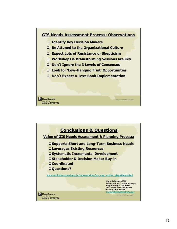gis needs assessment template Untitled.