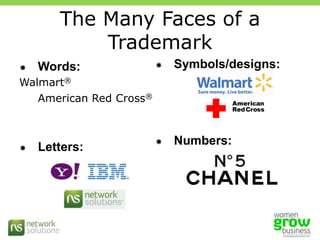 Copyright ExamplesBundle of exclusive rights in a “creative work”Includes right to reproduce a work, to create adaptations (“derivative works”), to distribute copies, and to publicly perform/display a workDesignsPatternsSound RecordingsPaintingsLiterary WorksSoftwareWhat is a Copyright?