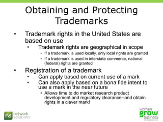 Selecting a Trademark and Domain Name
