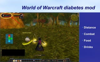 World of Warcraft diabetes mod


                         Distance

                         Combat

                         Food

                         Drinks
 