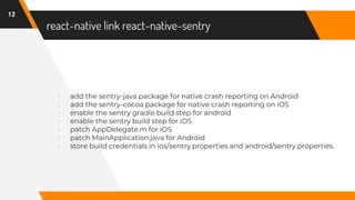 React Native Error Reporting with Sentry | PPTX