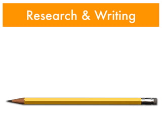 Research & Writing
 