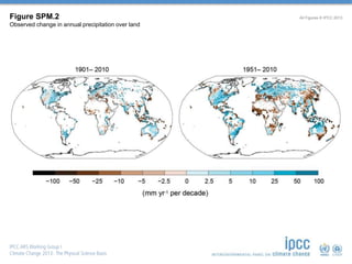 Figure SPM.2
Observed change in annual precipitation over land
All Figures © IPCC 2013
 