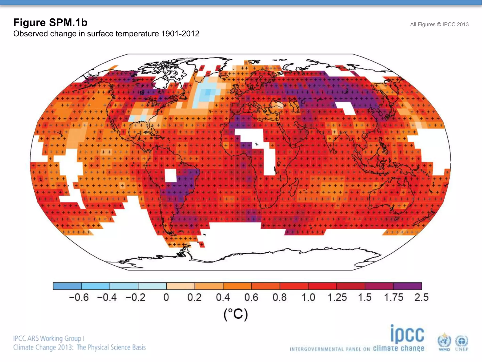 Figure SPM.1b
Observed change in surface temperature 1901-2012
All Figures © IPCC 2013
 