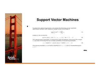 Support Vector Machines
 
