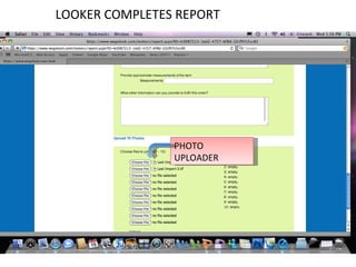 LOOKER COMPLETES REPORT PHOTO UPLOADER 