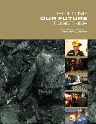 Building
our future
  together
     WeSdoMe gold MineS ltd.
      2009 ANNuAL rePort
 