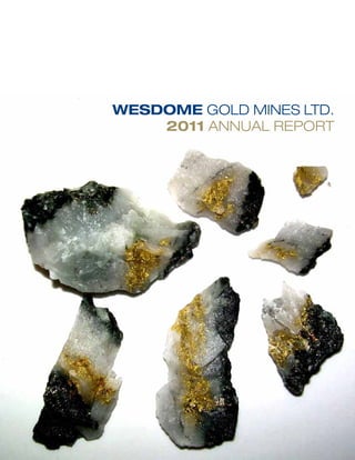 WESDOME GOLD MINES LTD.
    2011 ANNUAL REPORT
 