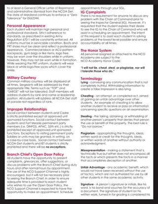 CCoE NCOA Detachment Student Welcome Guide (March, 2016) | PDF