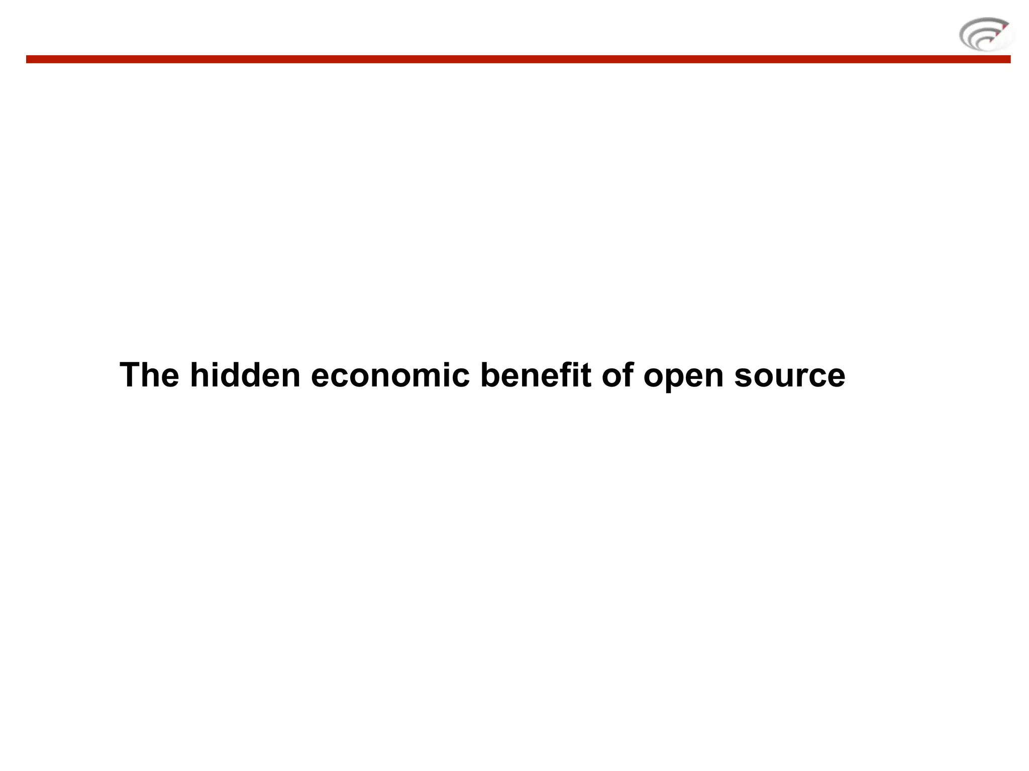 The hidden economic benefit of open source
 