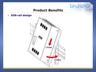 14 / 29
Product Benefits
 DIN-rail design
 