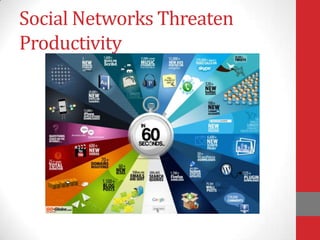 Social Networks Threaten
Productivity
 