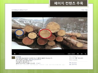 페이지 컨텐츠 주목
 